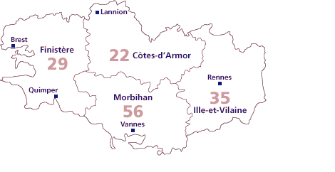 Carte Bretagne