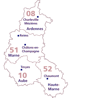 Carte Champagne-Ardenne