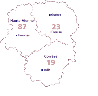 Carte Limousin