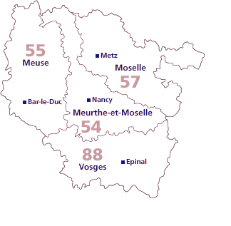 Carte Lorraine