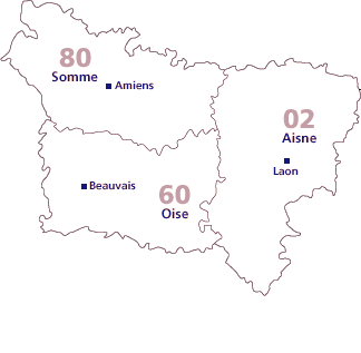 Carte Picardie